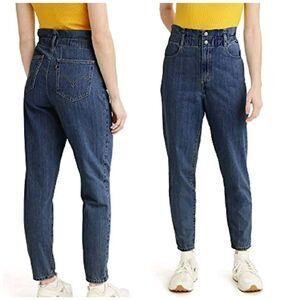 Levis paper bag waist tapered jeans 90's vintage